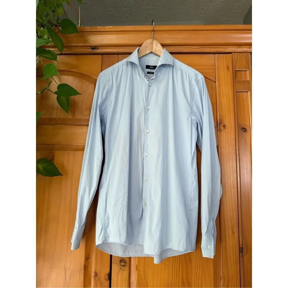 Boss Hugo Boss Slim Fit Stretch Dress Shirt SZ 39/15-1:2